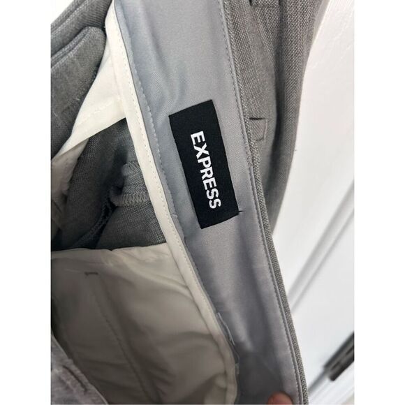 Express gray dress pants Columist barely boot mid rise size 4 - Picture 4 of 4